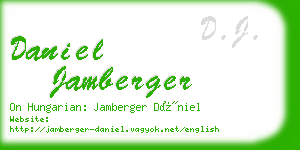 daniel jamberger business card